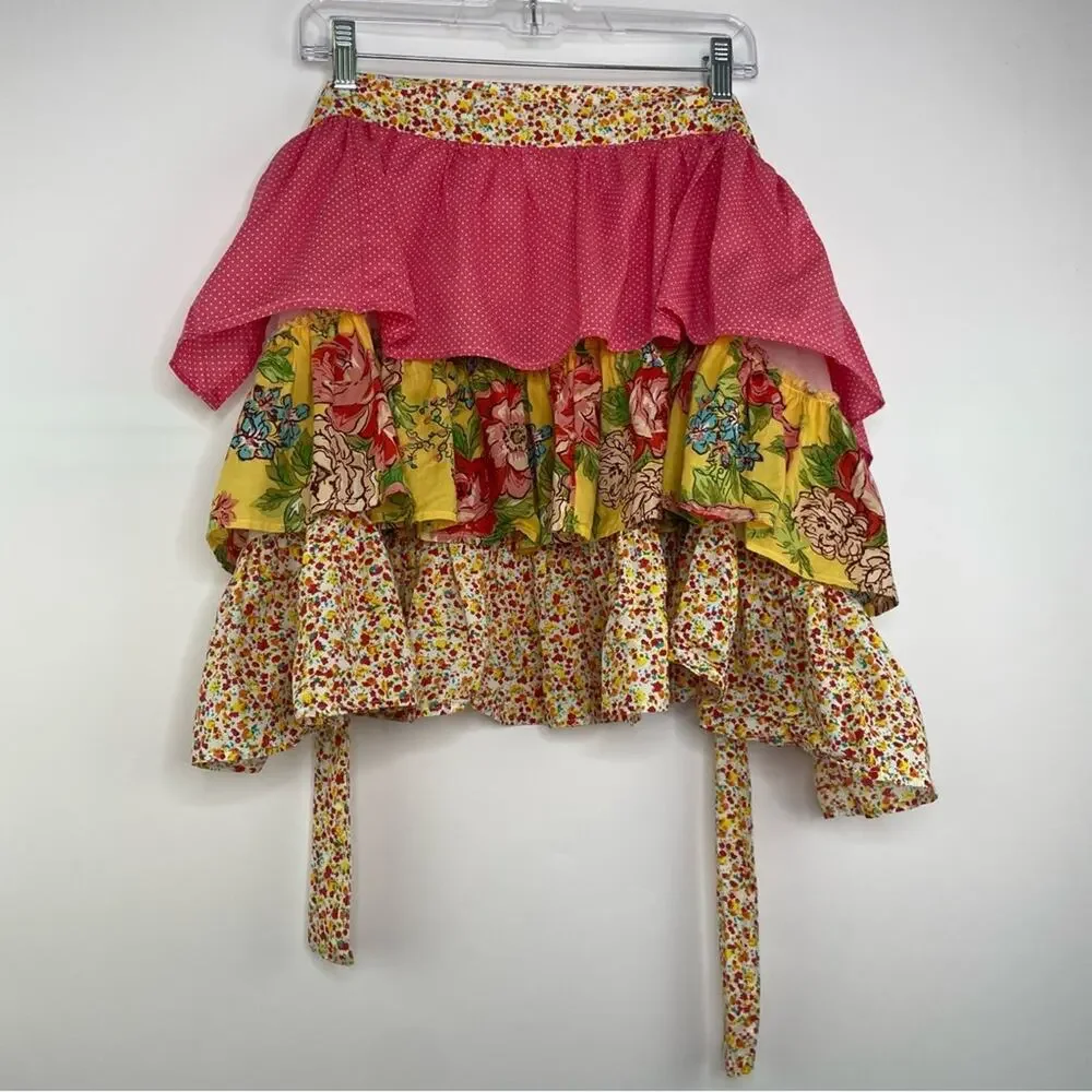 Pier 1 Imports half apron floral ruffled western farmhouse cottage prairie core